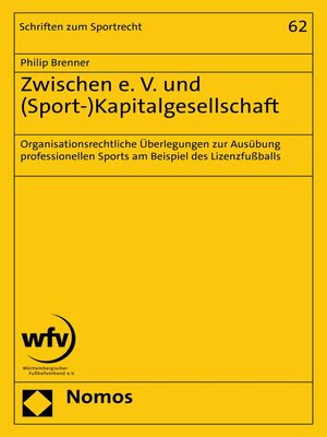 cover image of Zwischen e. V. und (Sport-)Kapitalgesellschaft